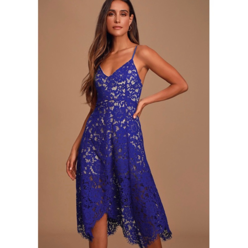 Lulu’s Blue Lace Dress